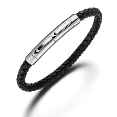 Lunavit magnetic cowhide leather bracelet, bio-energetic accessory features the advantage of a powerful magnet