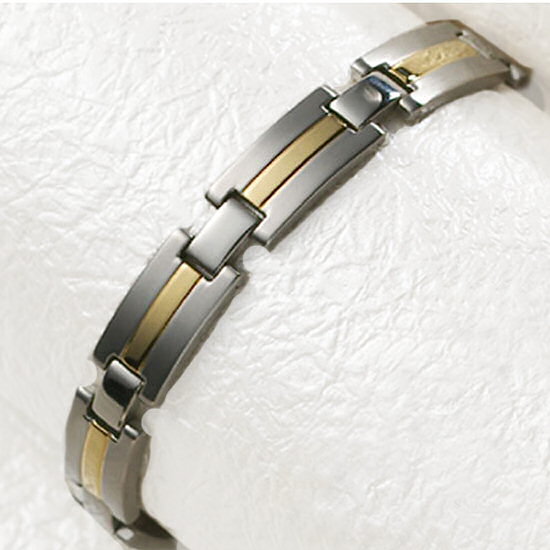 340 Sabona bracelet magnétique en acier inoxydable Executive Dress Duet