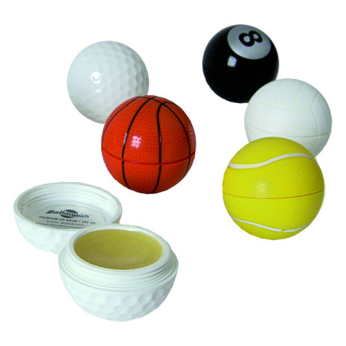 twist-top ball containers  Premium lip balm with SPF-20 sunscreen