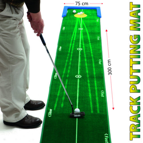 Track Putting Mat Practice your putting skills, improve putting experience different playing conditions realistic authentic feeling