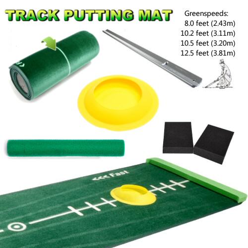 improve your putting Track Putting Mat innumerable realistic challenges